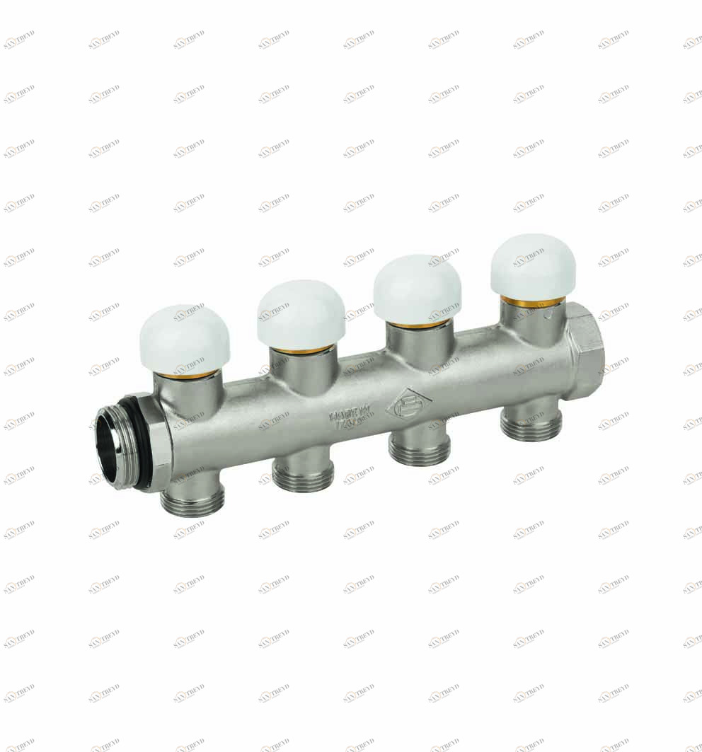 Carlo Poletti C33412T Коллектор сборный для термоэлектрического эффектора. 3 ответвления, межосевое расстояние 50 мм. Соединение M30x1,5 