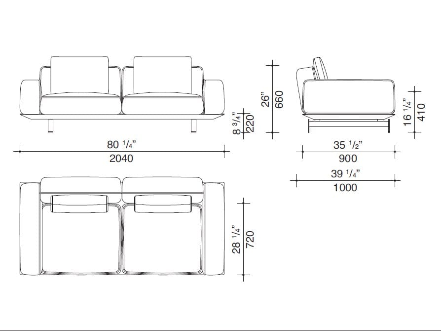 Модульный тканевый диван Lema двор ARCH-00115540 - Вид №12