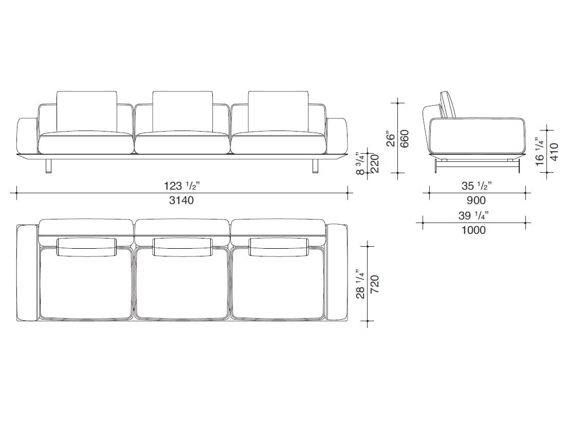 Модульный тканевый диван Lema двор ARCH-00115540 - Вид №16