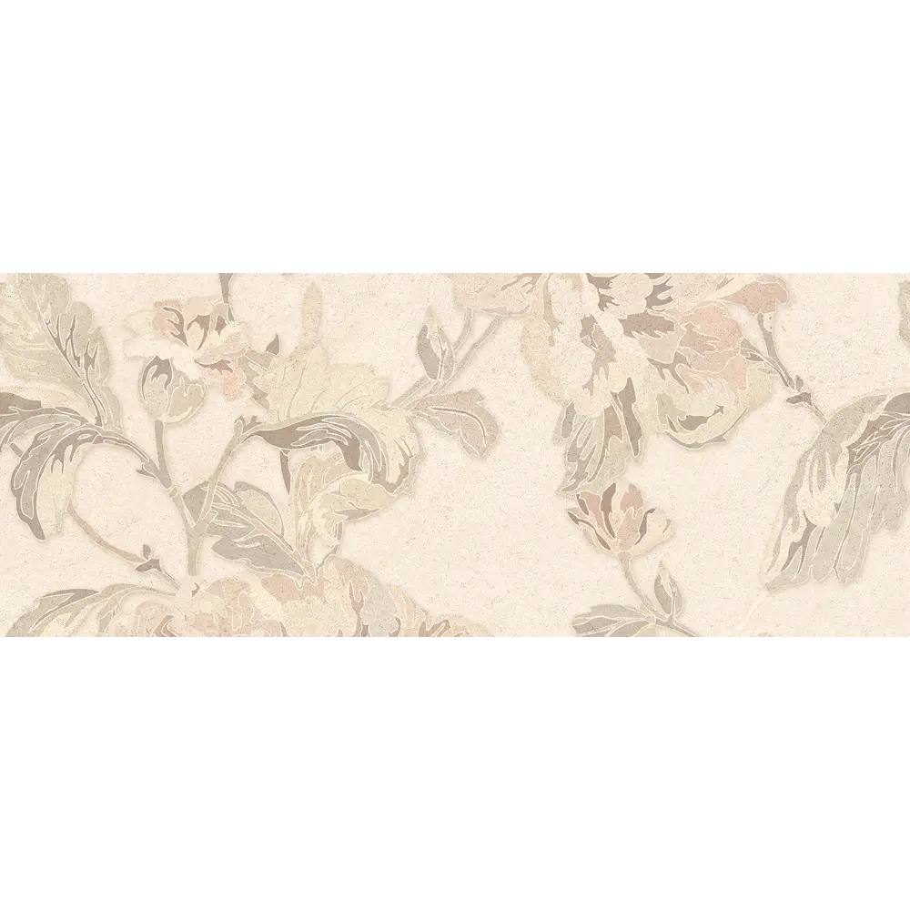 Декор настенный Пиона №3 20x50 см цвет бежевый 82454922 STLM-2133763 Golden Tile 