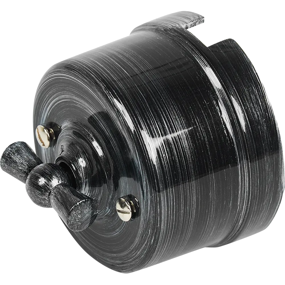 Выключатель Electraline одноклавишный серебряный век Ретро STLM-2017037