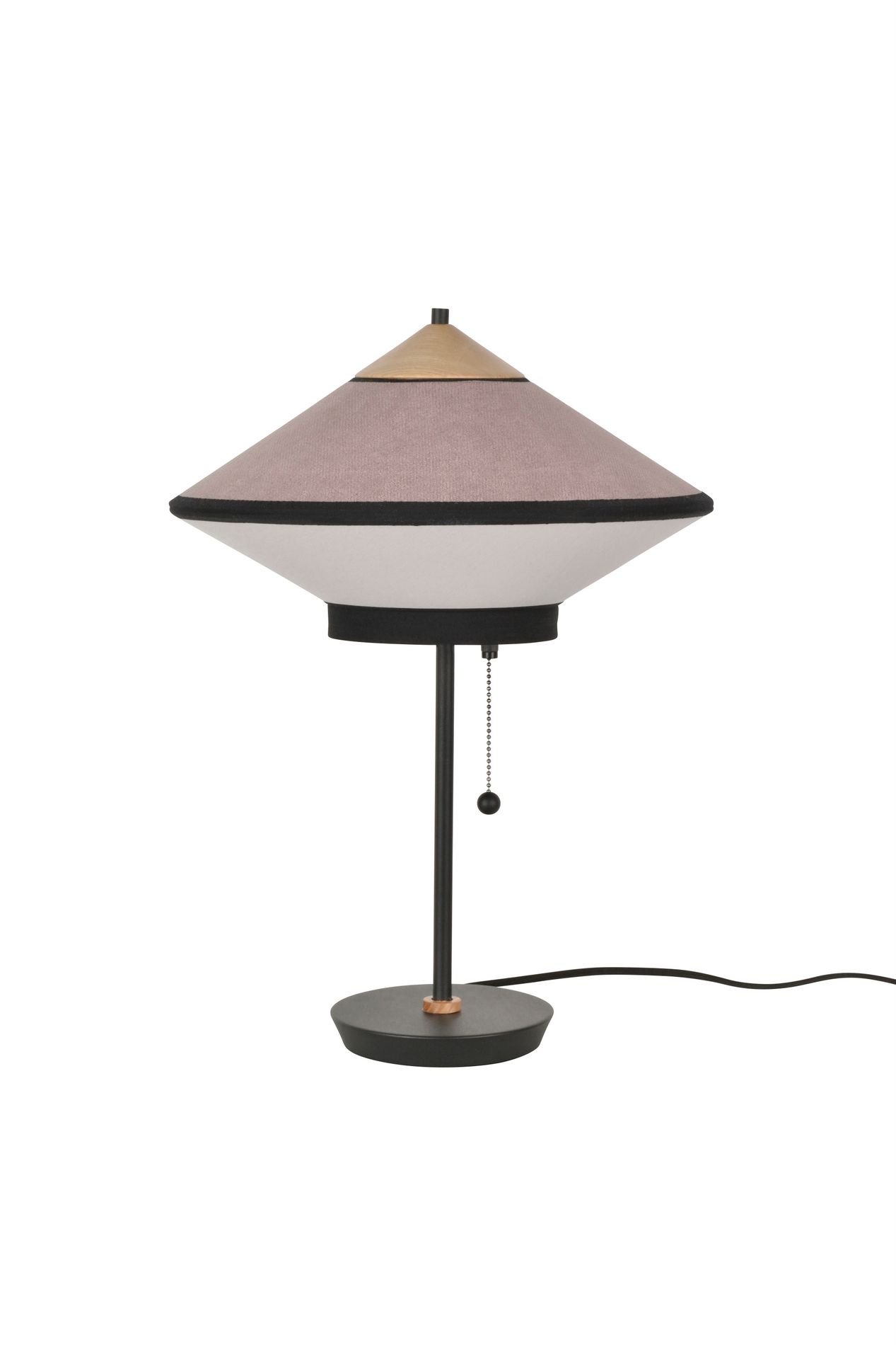 Прикроватная лампа с бархатным и льняным абажуром Forestier Cymbal ARCH-00037052 - Вид №4