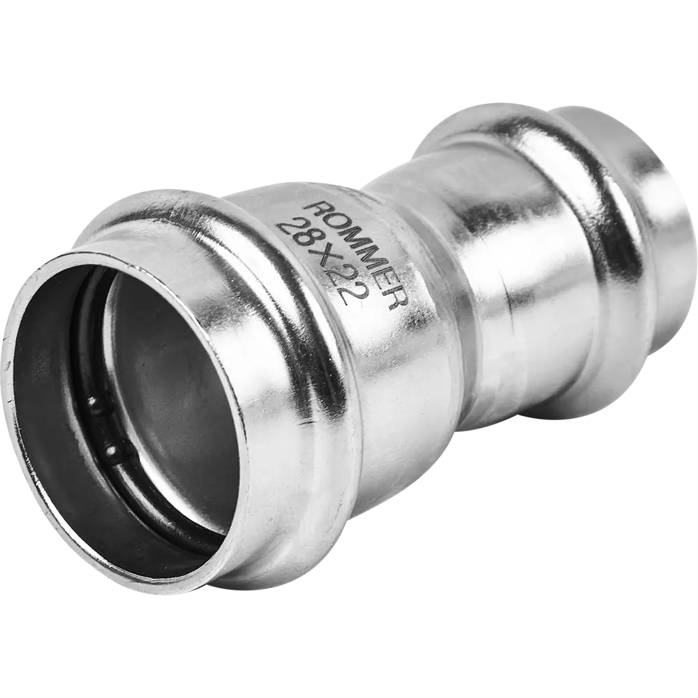 Муфта переходная Rommer 28x22 мм ВПр нержавеющая сталь STLM-2206414 - Вид №1