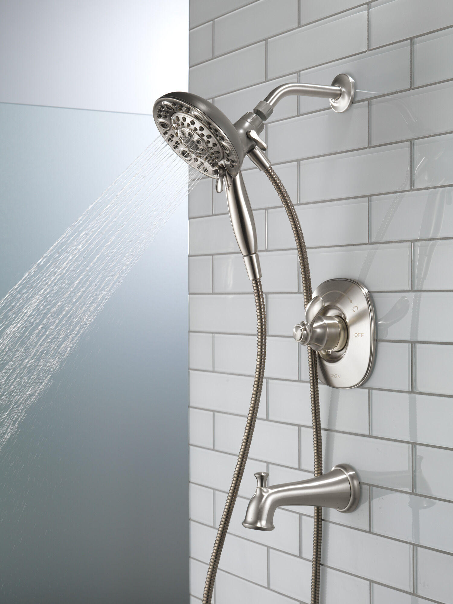 144710-SS-I20 Ванна и душ Monitor® серии 14 с In2ition® Delta Faucet Nura Нержавеющая сталь - Вид №11