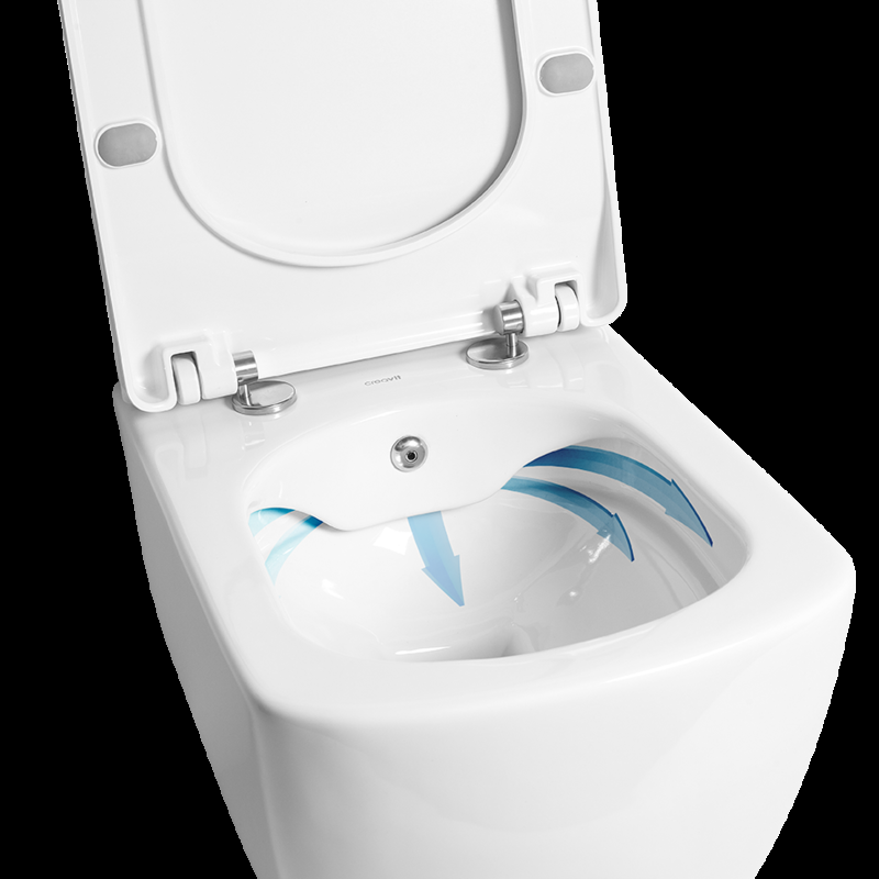 EG321-00CB00E-0000 ELEGANT Унитаз подвесной безободковый с биде Creavit Elegant - Вид №1