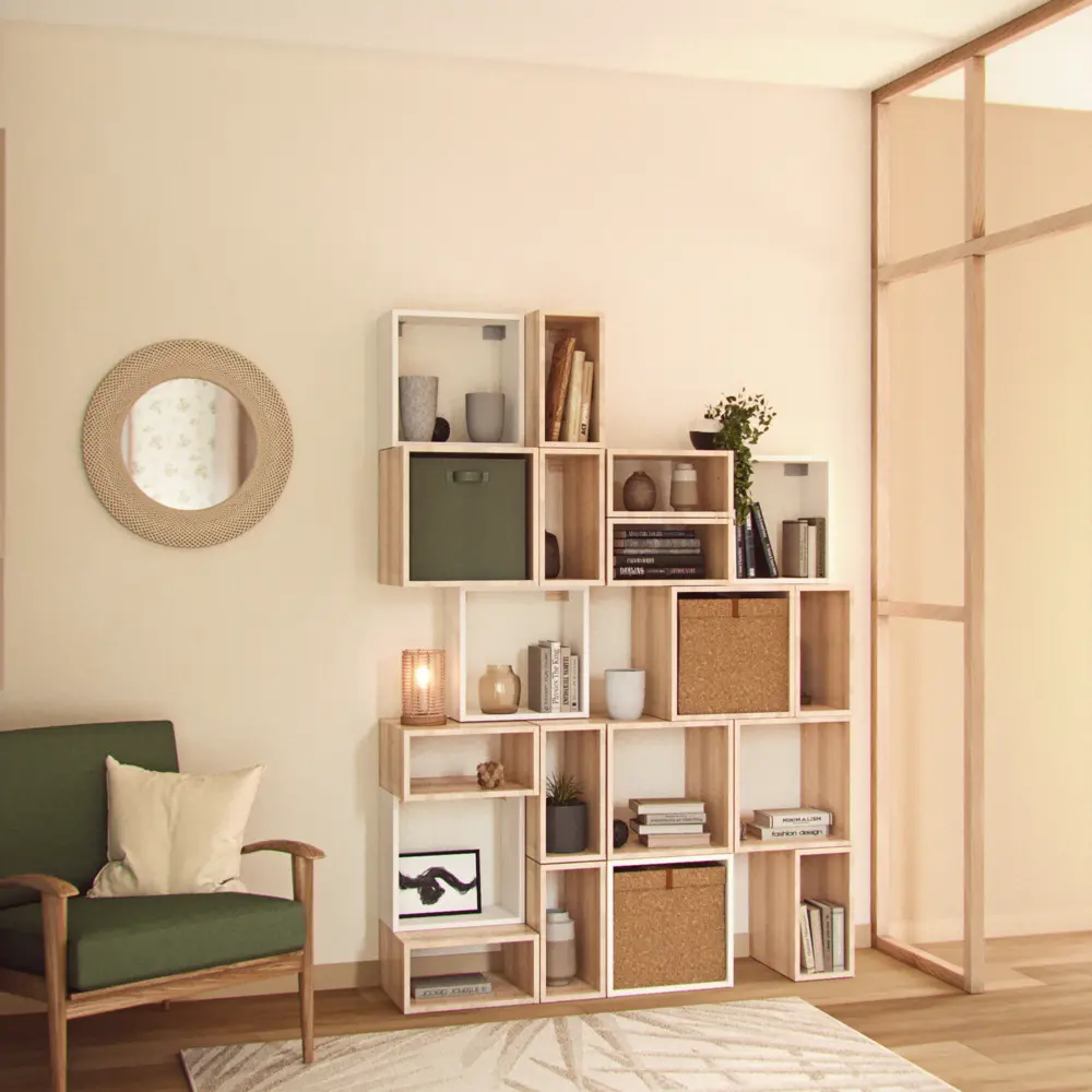 Короб Spaceo KUB L 31x31x31 см 30 л пробковый STLM-2151702 - Вид №10