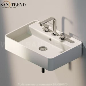 MW60S9003 Подвесная раковина настенная прямоугольная Ceramica Flaminia Miniwash бежевая