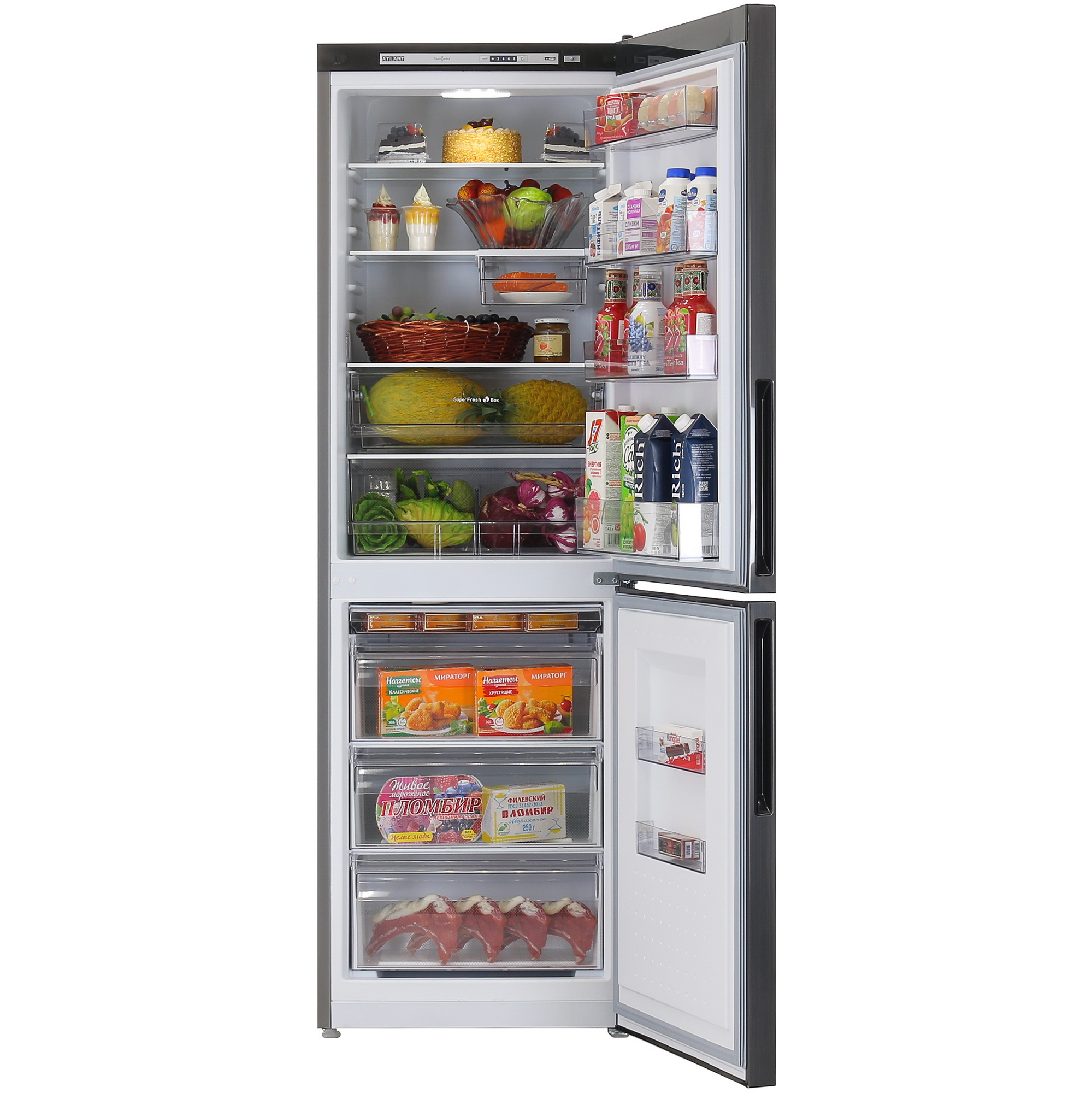 9031708 Холодильник с морозильником   ATLANT ХМ-4621-151 черный STDN-0049354 - Вид №5