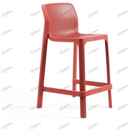 Nardi Штабелируемый табурет из стекловолокна со спинкой Net sun-id-1349027