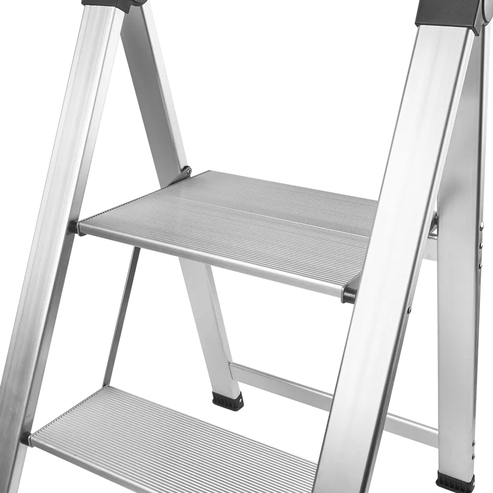 Стремянка алюминиевая Hailo Basicline DK40 2 ступени, максимальная нагрузка 150 кг Santreyd STLM-2152140 - Вид №3