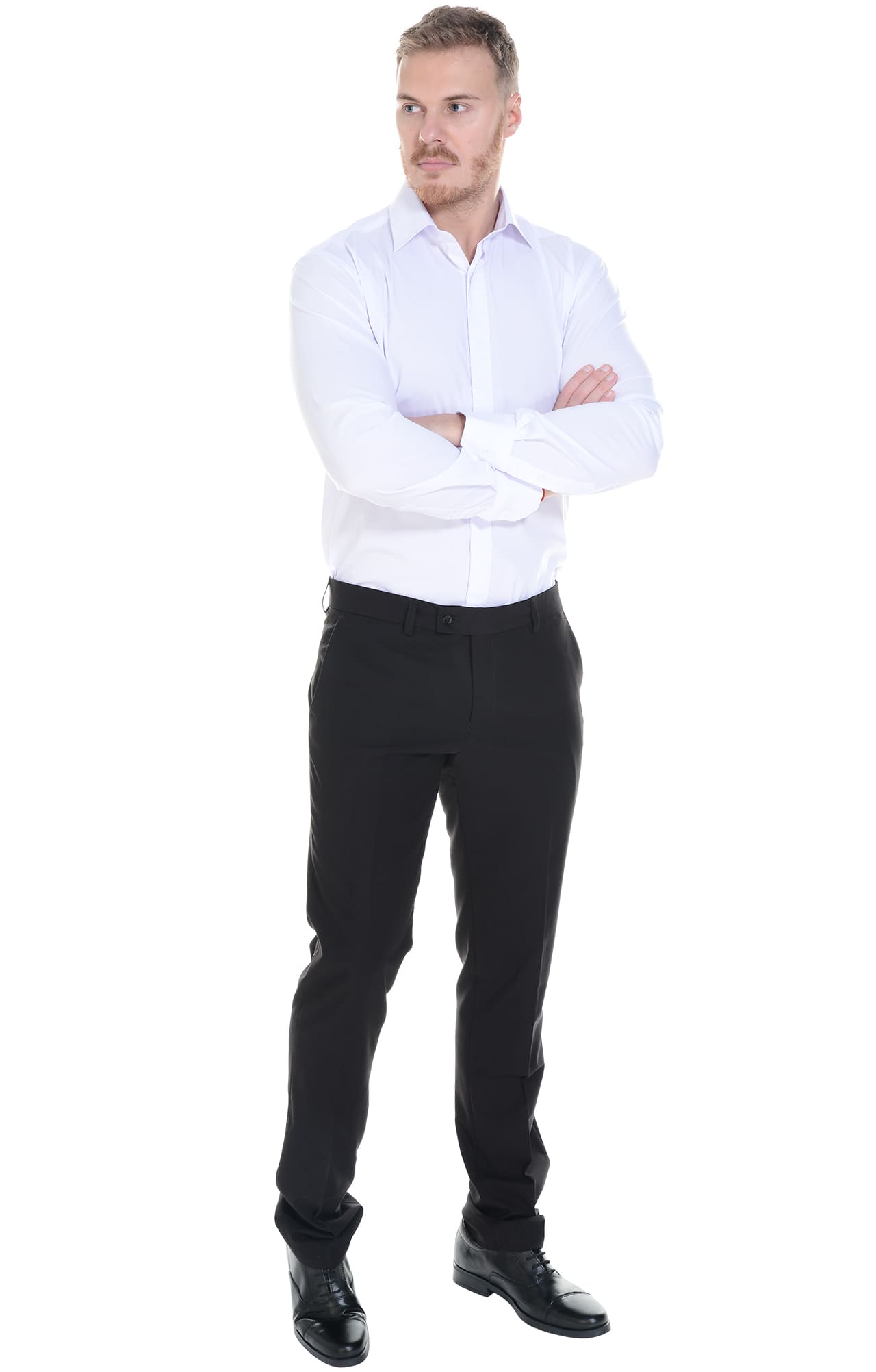 5030113 Рубашка мужская  white El-Risto  Корпоративная одежда  размер 46/182-188  - Вид №30