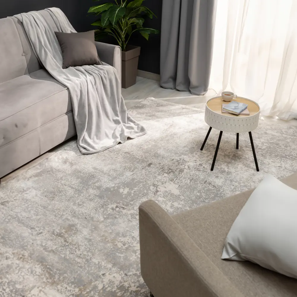 Santreyd Luxury — серый полипропиленовый ковер 200×300 см для современного интерьера 84462959