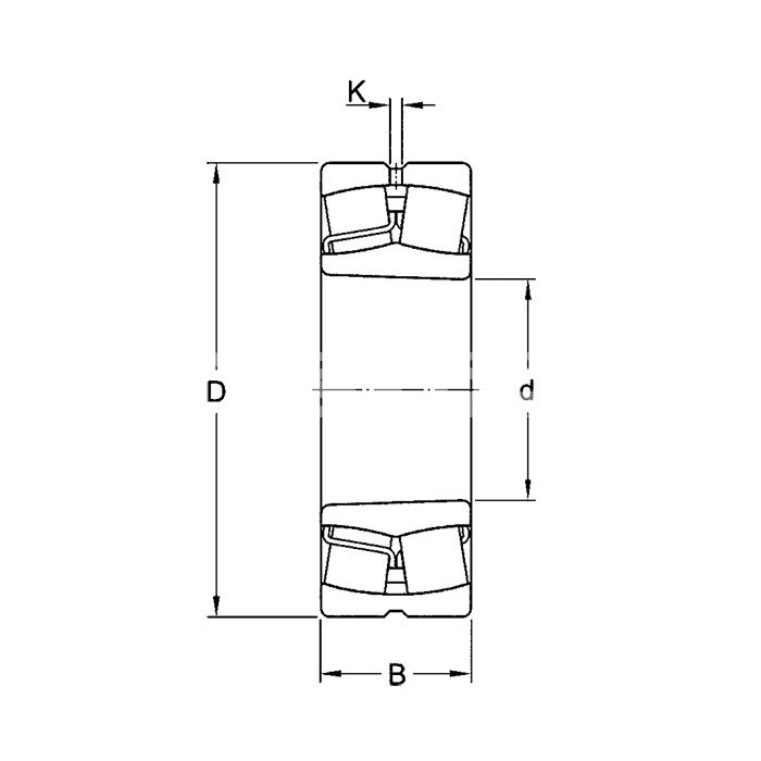 IS2183 Подшипник 22208 CC/W33 ISKRA  - Вид №1