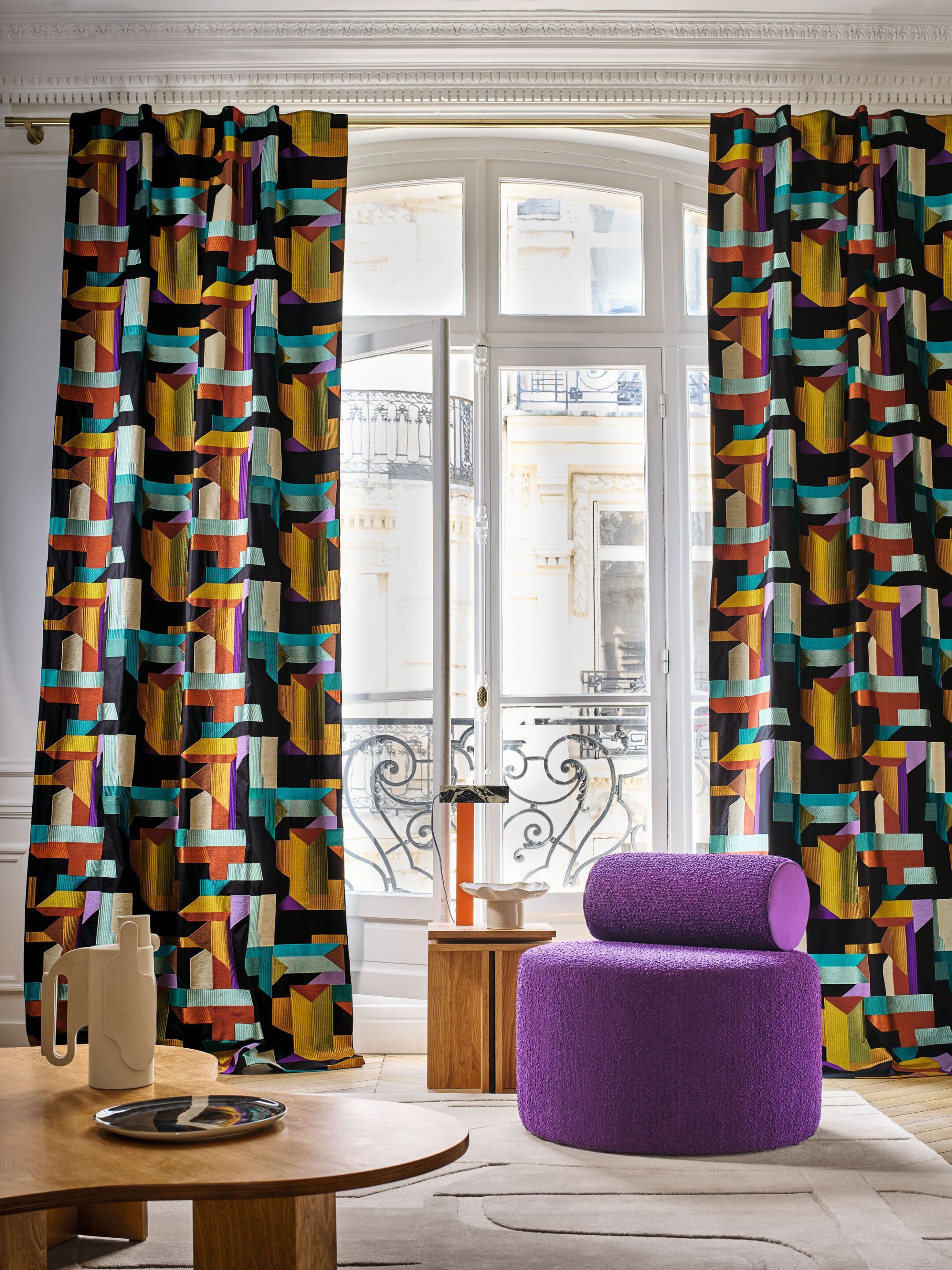 Полиэстер сплошной цвет моющиеся букле ткань Casamance Alpine ARCH-00073974 - Вид №3