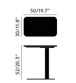 Мраморный прямоугольный журнальный столик Tom Dixon каменный стол ARCH-00033945 - Вид №2