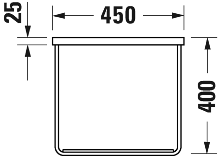 0031161000 DuraSquare Консоль металлическая подвесная **
Хром Хром Duravit - Вид №2