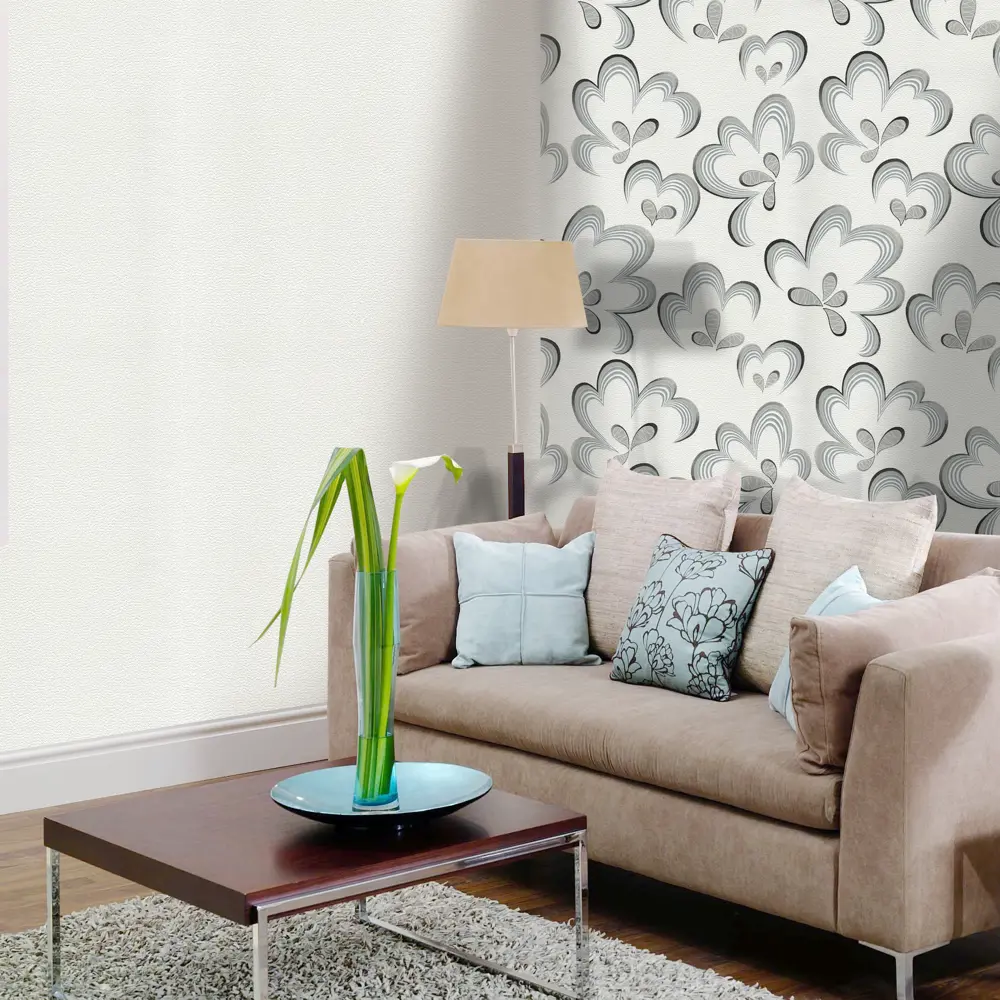 Обои виниловые Цветы белые 0.53 м 0002-6 Santreyd STLM-2055585 - Вид №3