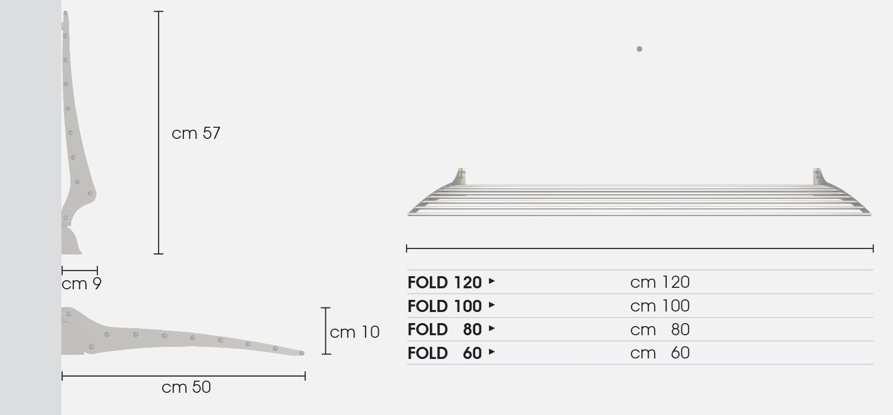 Компактная настенная сушилка для белья Foxydry FOXYDRY FOLD ARCH-00067611 - Вид №15