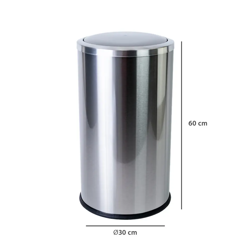 Контейнер для мусора Primanova Vita M-E46-30 30 л металл цвет хром STLM-2010932 - Вид №2