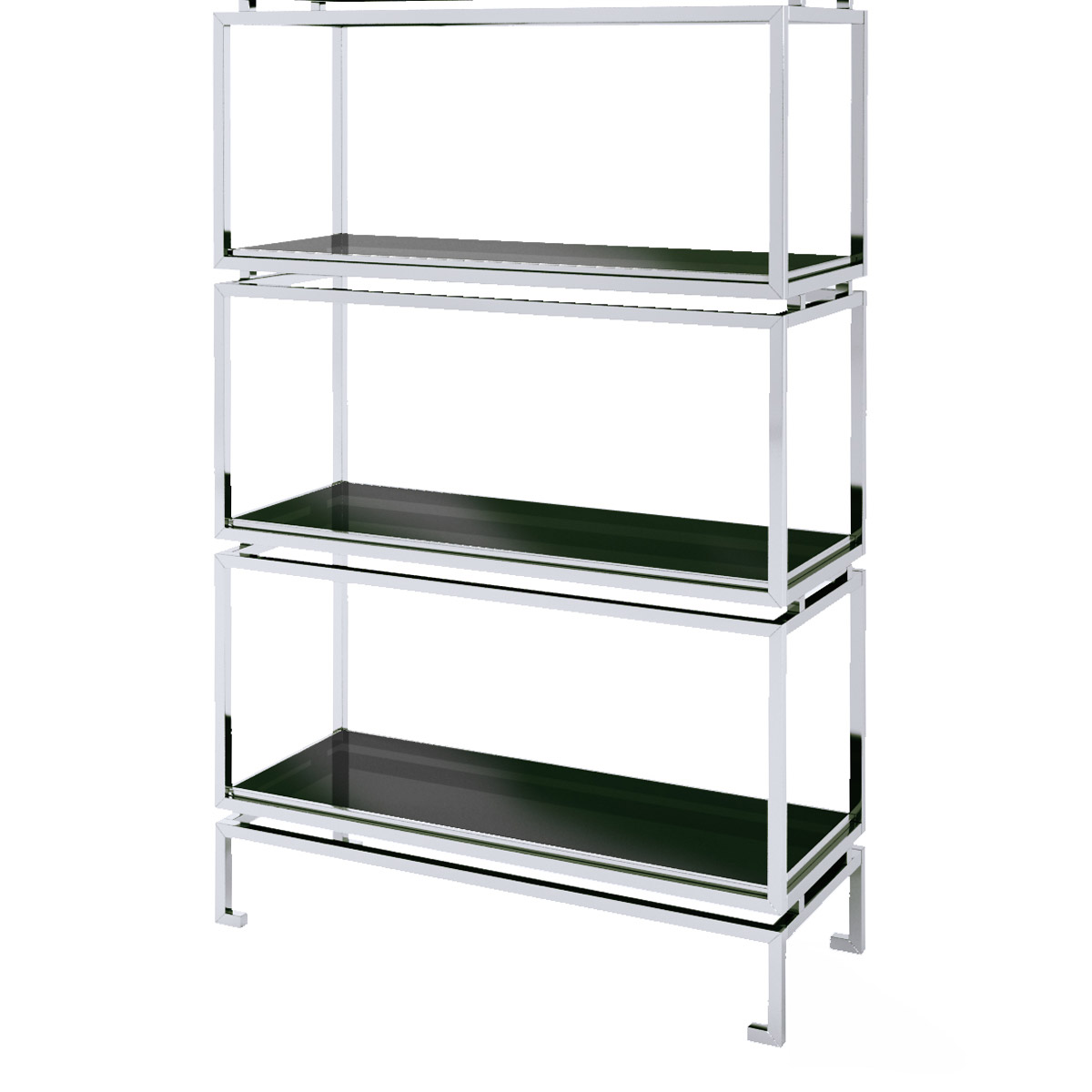 Стеллаж металлический хром Rossella от Delight Collection DELIGHT COLLECTION  248292 Хром;черный  - Вид №2