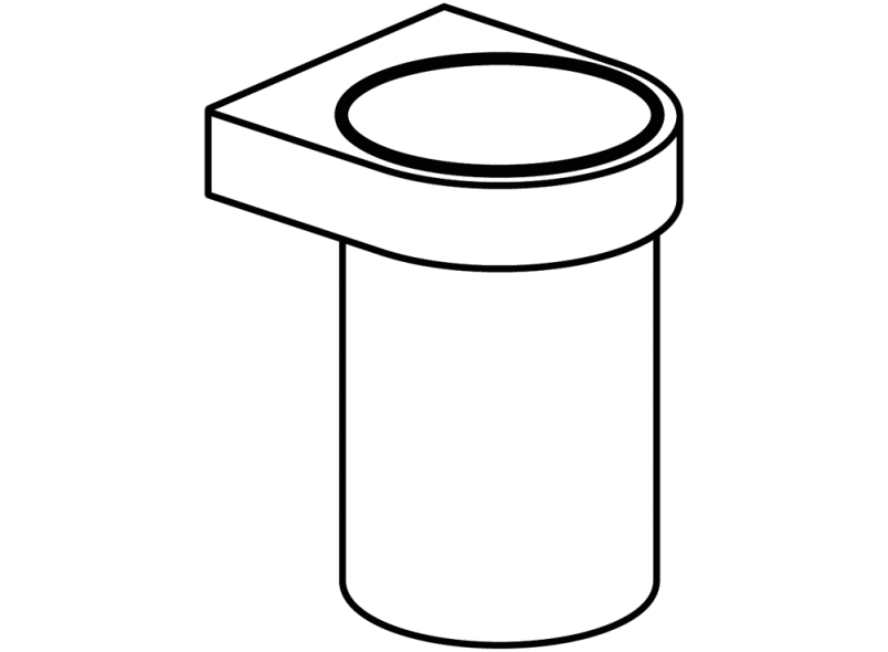 800.04.11045 Стеклянная кружка с держателем HEWI USA Produkte  - Вид №6