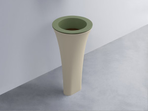 AMLA45-AG+AMPILT-CA+AMCOLT-LN Раковина Amedeo Tondo отдельностоящая cielo Enjoy + Amedeo