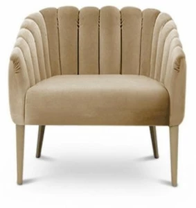 BRABBU Бархатное кресло с подлокотниками Oreas