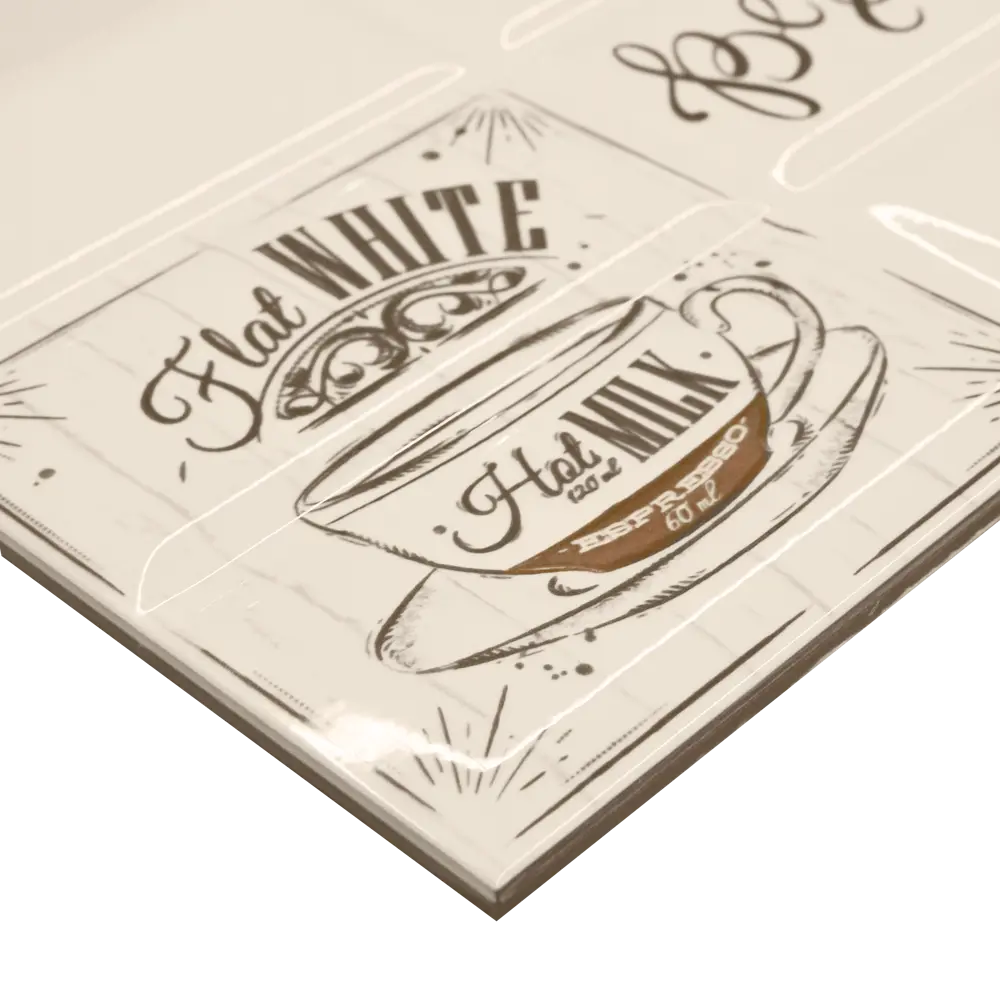 Декор настенный Azori Liberica Latte 40.5x20.1 см глянцевый цвет бежевый STLM-2125341 - Вид №1