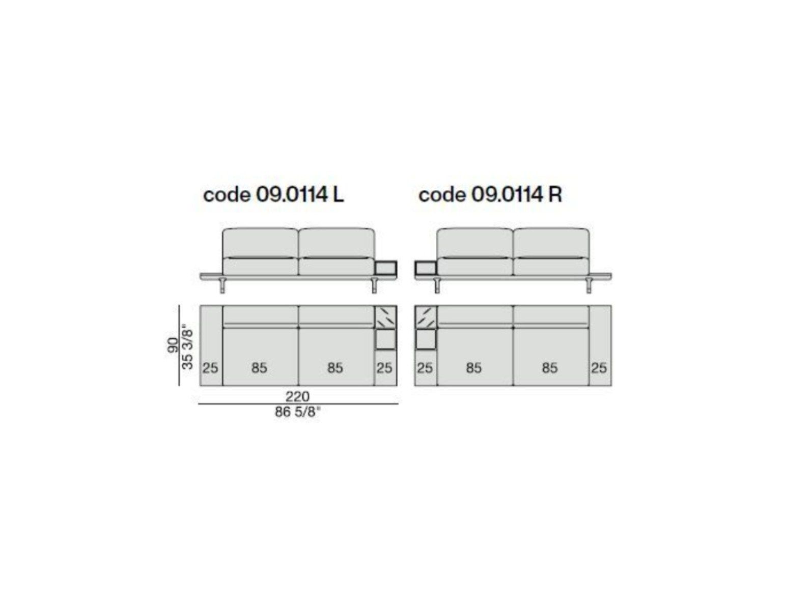 Тканевый диван с отсеком для хранения Porada Soul ARCH-00136846 - Вид №18