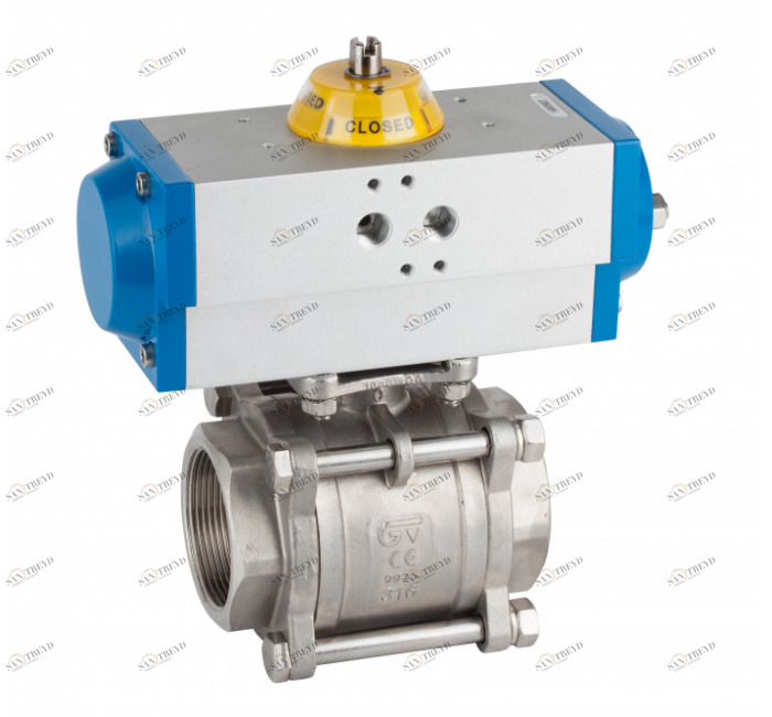 GENEBRE 5025 08 77 Шаровой кран из 3 частей / привод Gen-Air 