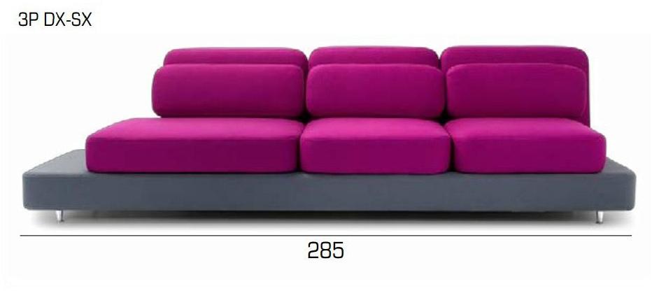 Adrenalina 3-х местный тканевый диван Quid sun-id-1362367 - Вид №4