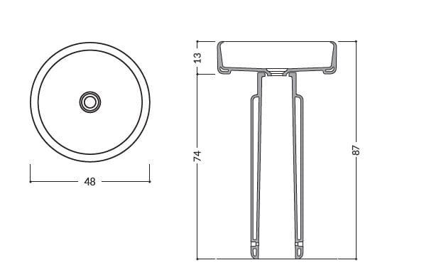 Керамическая отдельно стоящая раковина Gruppo Geromin Vigno ARCH-00064700 - Вид №9