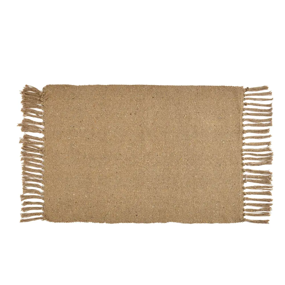 Коврик декоративный хлопок Solid Mat JBT-001-12 50x80 см цвет бежевый 89374303 STLM-2050697 Santreyd  - Вид №1