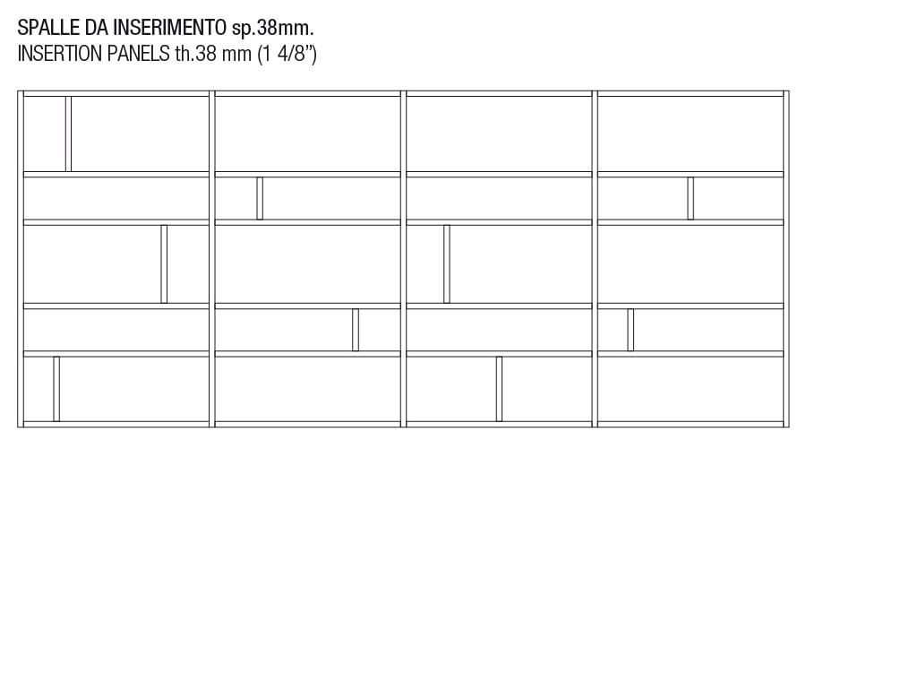 Лакированная угловая подвесная полка MisuraEmme CROSSING ARCH-00038955 - Вид №7
