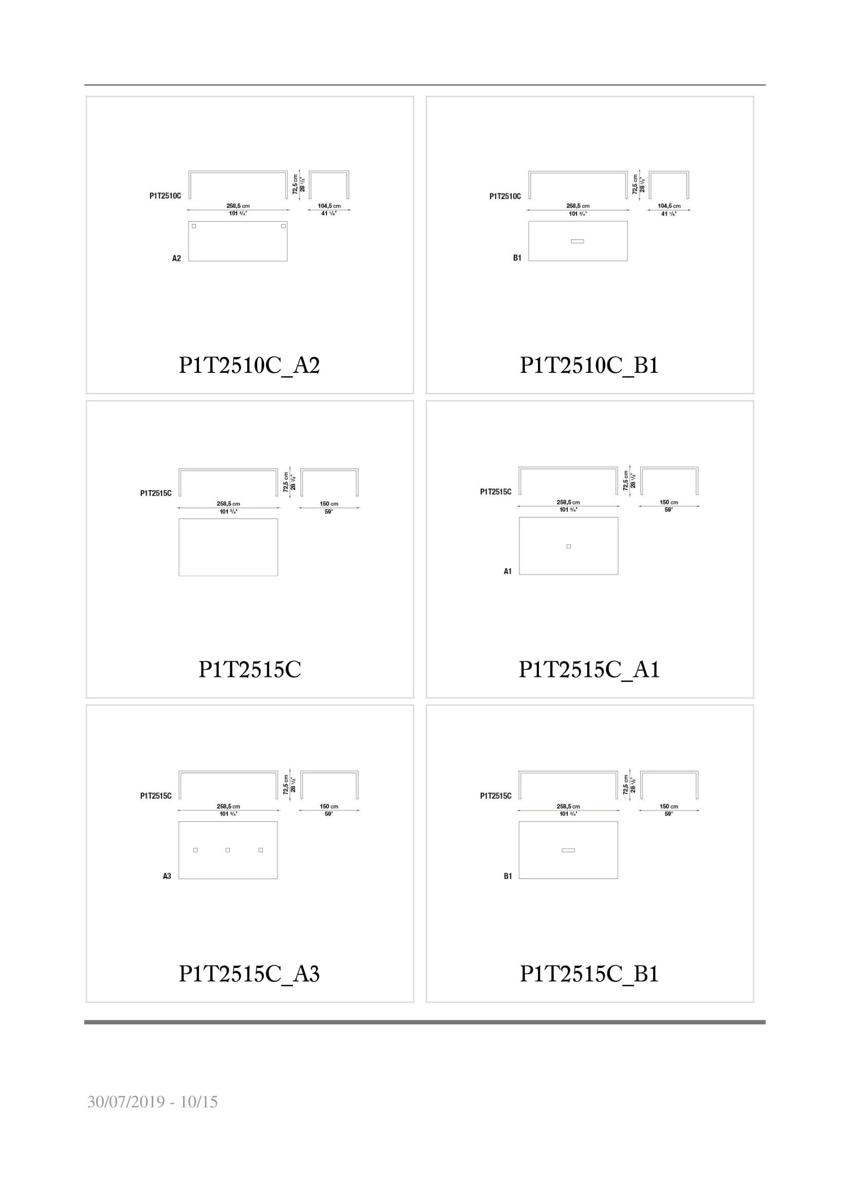 Стеклянный прямоугольный рабочий стол B&B Italia Project проект 1 ARCH-00107589 - Вид №6