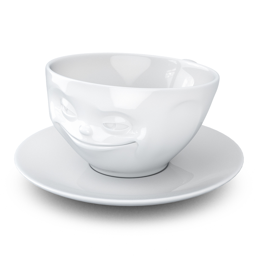 T01.41.01 Чайная пара tassen grinning 200 мл белая Tassen by FIFTYEIGHT PRODUCTS  - Вид №9