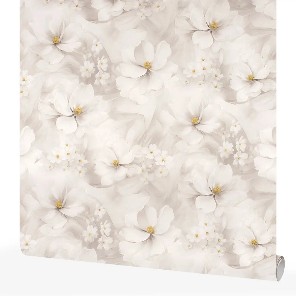 Обои флизелиновые Belvinil Апрель серые 1.06 м 1053-21 STLM-2117794