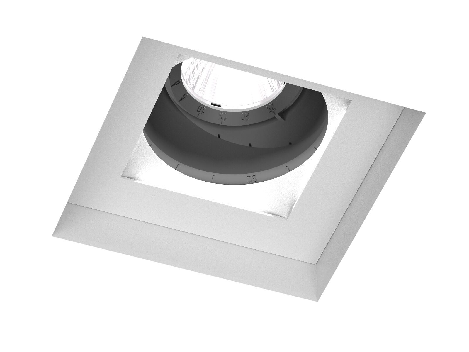 Алюминиевый квадратный регулируемый встраиваемый прожектор PROLICHT Bioniq ARCH-00143194 - Вид №1