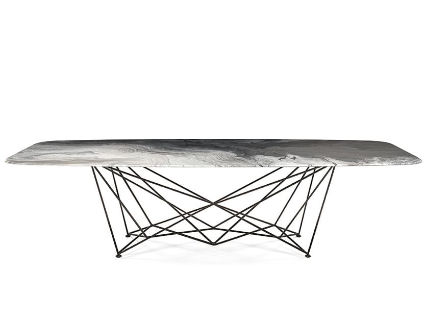 Прямоугольный стол из стали и хрусталя Cattelan italia GORDON CRYSTALART ARCH-00027190 - Вид №1