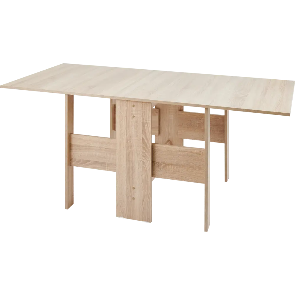 Стол-книжка раскладной 23.2-163x80x75 см прямоугольный ДСП цвет сонома Santreyd STLM-2021999 - Вид №15