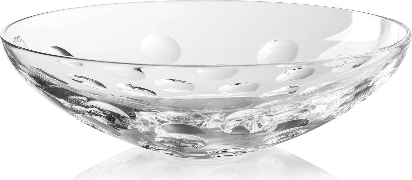 10622870 Cristal de Paris Чаша Cristal de Paris 30см "Круги" Хрусталь 