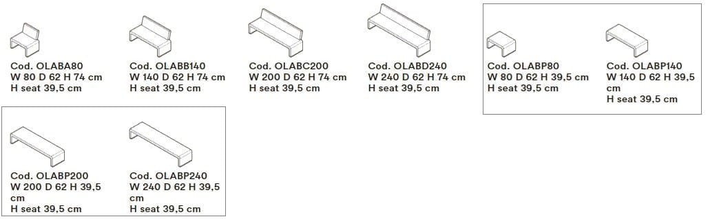 Скамейка из ткани Tacchini Labanca ARCH-00118490 - Вид №2