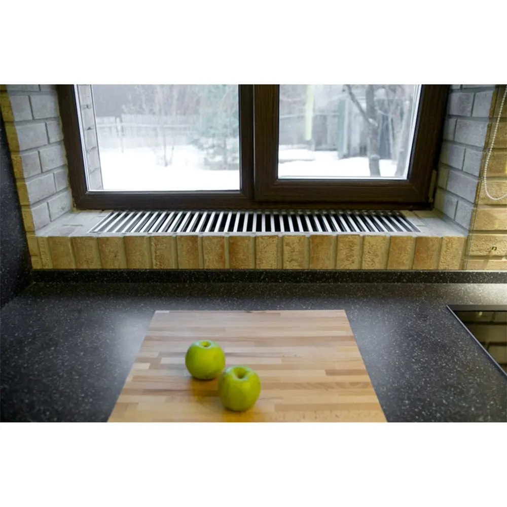 Конвектор внутрипольный КЗТО Бриз 260x80x2000 мм цвет серый STLM-2193994 - Вид №2