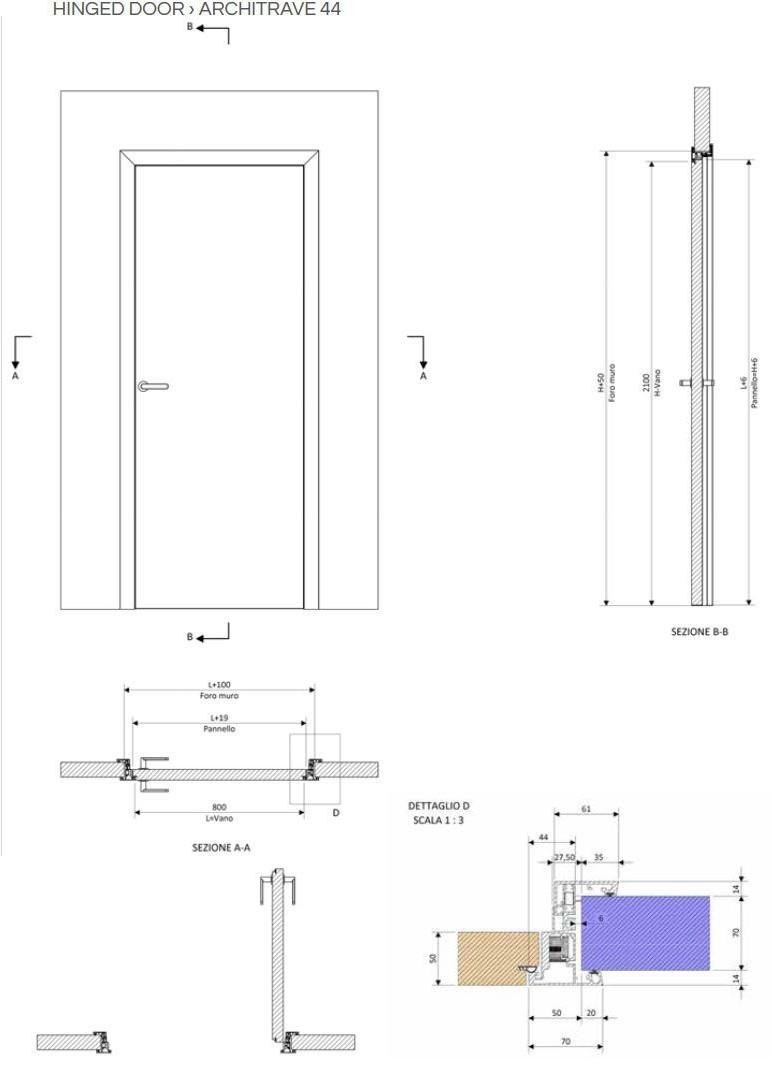 PLAN® Распашная дверь заподлицо со стеной sun-id-1410781 - Вид №4