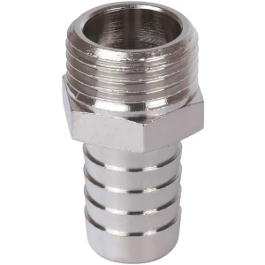 Штуцер Stout 1 1/2"x40 мм НР никелированная латунь 84868144 STLM-2063465