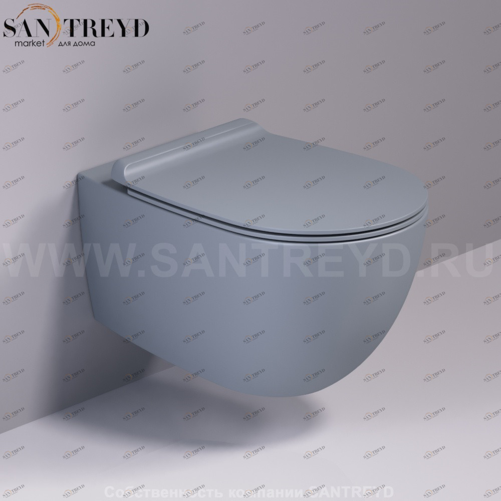 VI18CEMENTOMATT Подвесной унитаз настенный Серый Simas Vignoni Италия