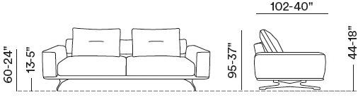 Max Divani Угловой диван в ткани sun-id-1380823 - Вид №6