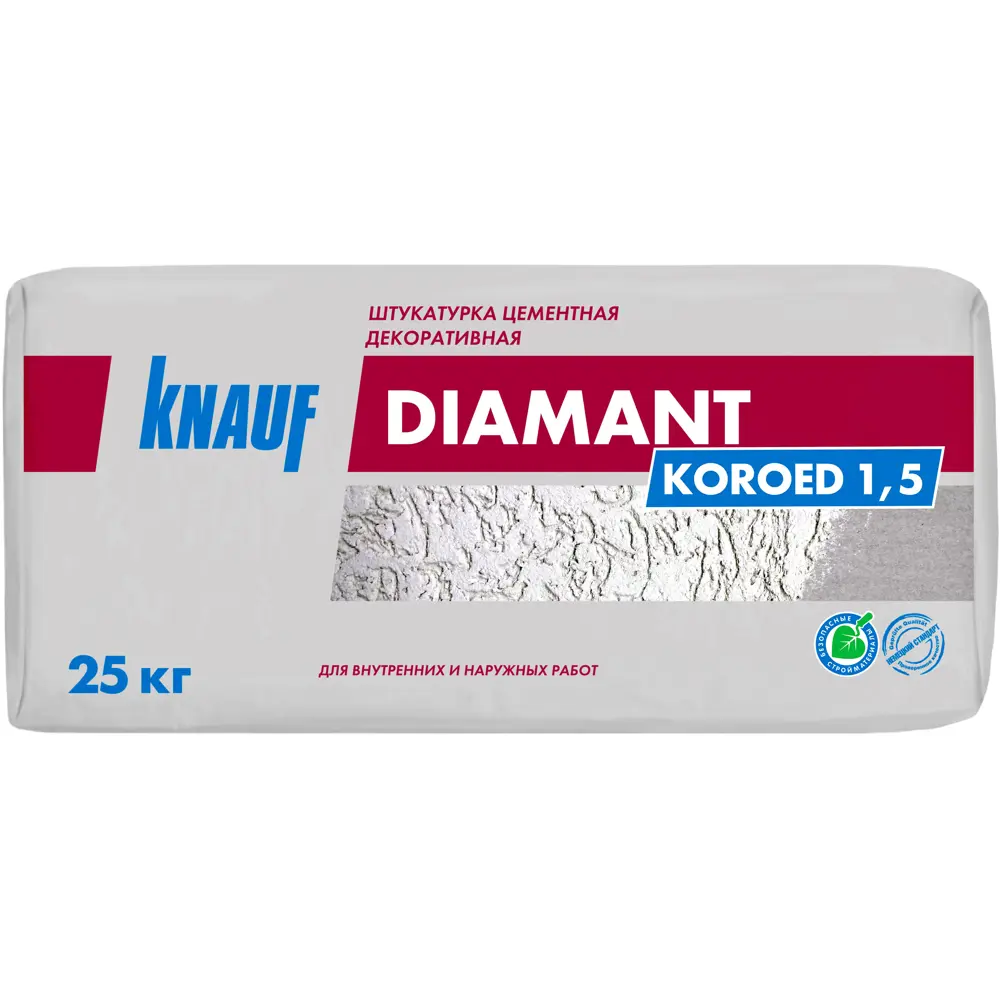 Декоративная штукатурка Knauf Diamant с эффектом короед 1.5 мм 82253572 STLM-0023212