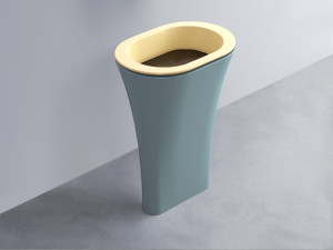 AMLA65-CN+AMPILO-CA+AMCOLO-PL Раковина Amedeo Ovale отдельностоящая cielo Enjoy + Amedeo