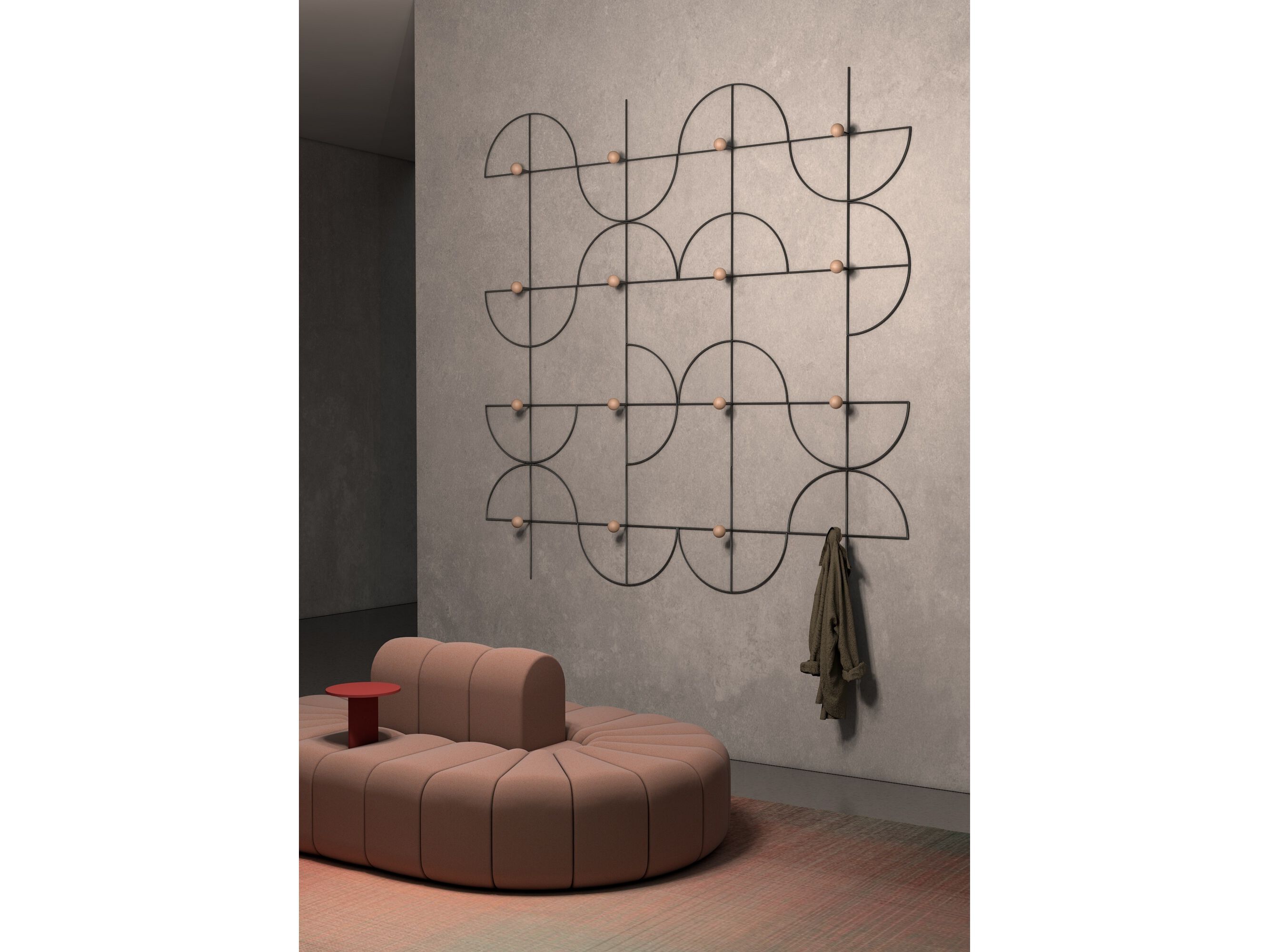 Акустическая панель / вешалка для одежды Bla Station DECOFUNC ARCH-00125544 - Вид №1